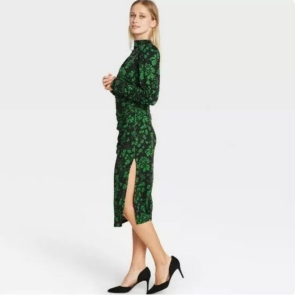 Midnight Garden Midi Dress